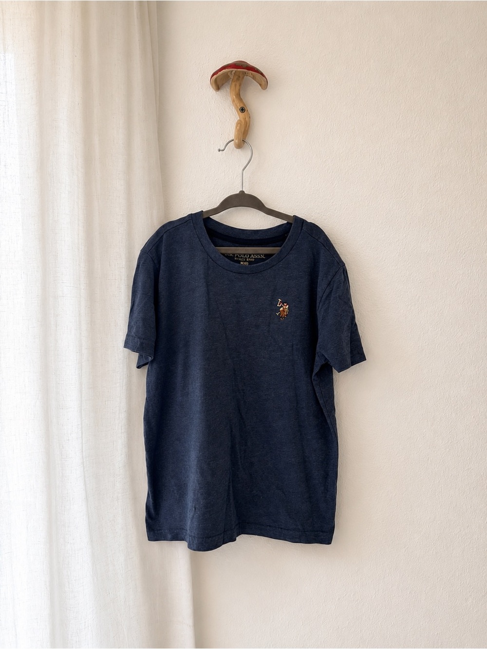 U.S. Polo Assn. Since 1890 Boys Navy Blue T-Shirt Size Medium (8) | 100% Cotton